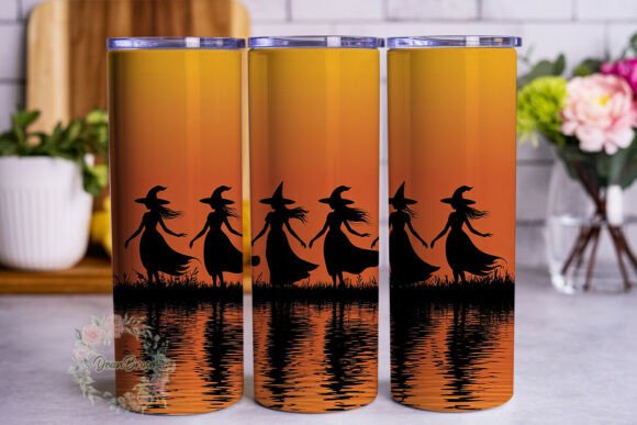 Autumn Witch Silhouettes 20oz Tumbler Wr Graphics