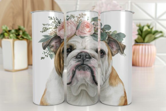 Bulldog Tumbler Wrap: Graphics for Tumbler Wraps