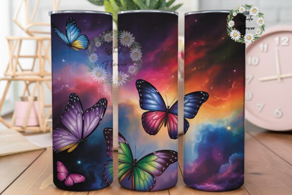 Cosmic Butterfly Nebula Tumbler Wraps Graphics Review