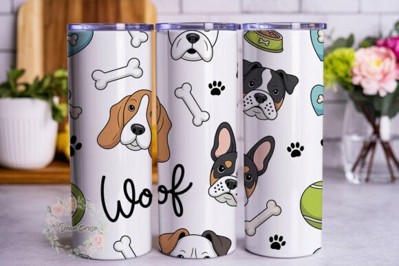 Cute Dog Breeds 20oz Tumbler Wrap