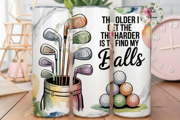 Funny Golf Clubs 20oz Tumbler Wrap Review for Embroidery