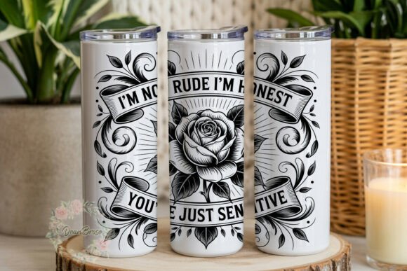 Honest Sensitive Rose 20oz Tumbler Wrap