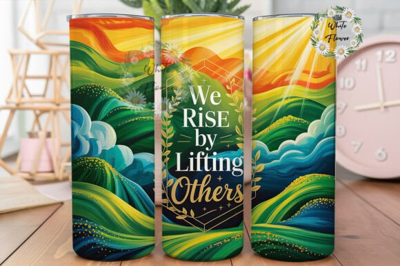 Inspirational Mountain 20oz Tumbler Wrap Graphics