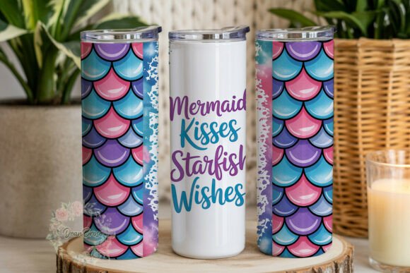 Mermaid Kisses Starfish Wishes Tumbler