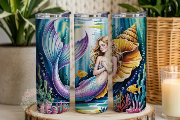 Mermaid Ocean Dream: Tumbler Wraps & Graphics