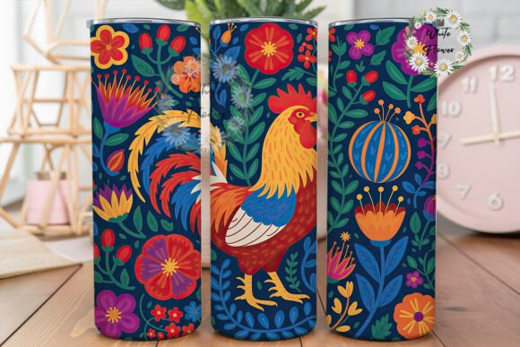 Mexican Folk Art Rooster Skinny Tumbler Graphics & Tumbler Wraps Review