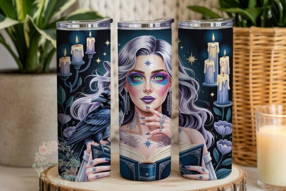 Mystical Raven Maiden Tumbler Wrap Graphics Review