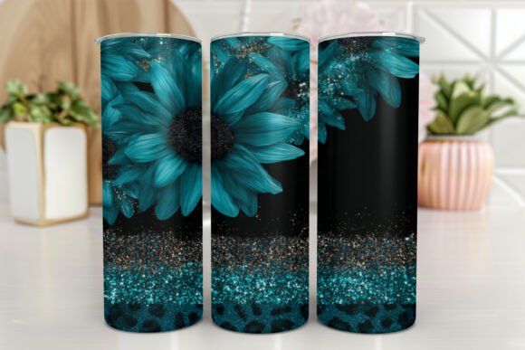 Sunflowers Glitter Graphics: Tumbler Wraps Review